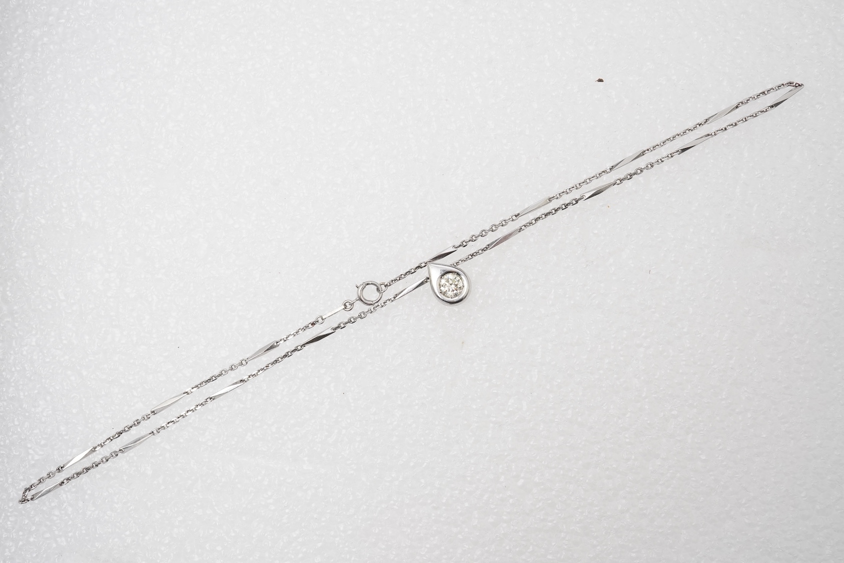 A diamond necklace